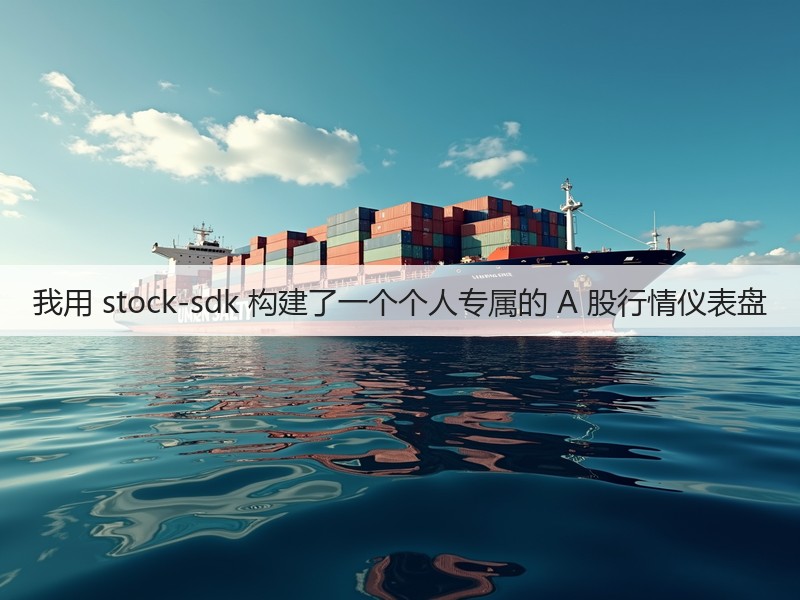 我用 stock-sdk 构建了一个个人专属的 A 股行情仪表盘(图2) 我用 stock-sdk 构建了一个个人专属的 A 股行情仪表盘(图2)