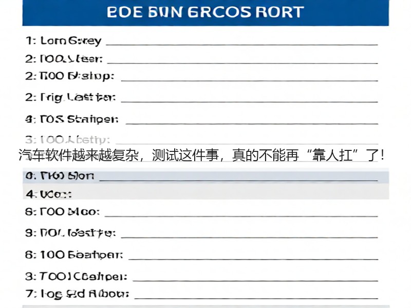 汽车软件越来越复杂,测试这件事,真的不能再“靠人扛”了!(图1) 汽车软件越来越复杂,测试这件事,真的不能再“靠人扛”了!(图1)