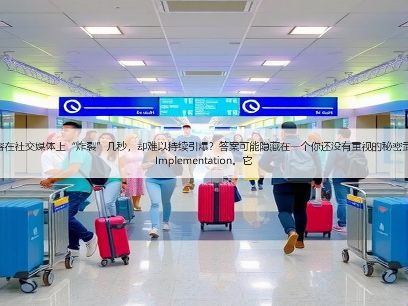 开篇：为什么很多内容在社交媒体上“炸裂”几秒，却难以持续引爆？答案可能隐藏在一个你还没有重视的秘