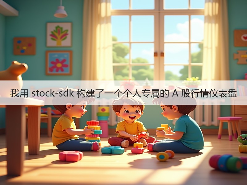 我用 stock-sdk 构建了一个个人专属的 A 股行情仪表盘