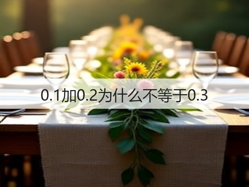 0.1加0.2为什么不等于0.3