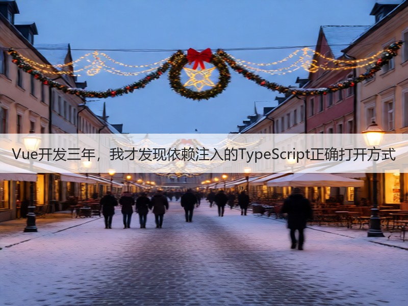 Vue开发三年，我才发现依赖注入的TypeScript正确打开方式