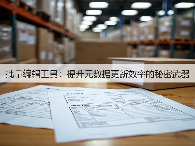 批量编辑工具:提升元数据更新效率的秘密武器(图3) 批量编辑工具:提升元数据更新效率的秘密武器(图3)