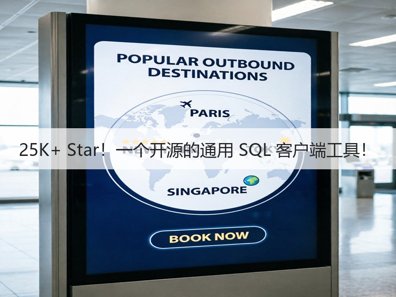 25K+ Star！一个开源的通用 SQL 客户端工具！