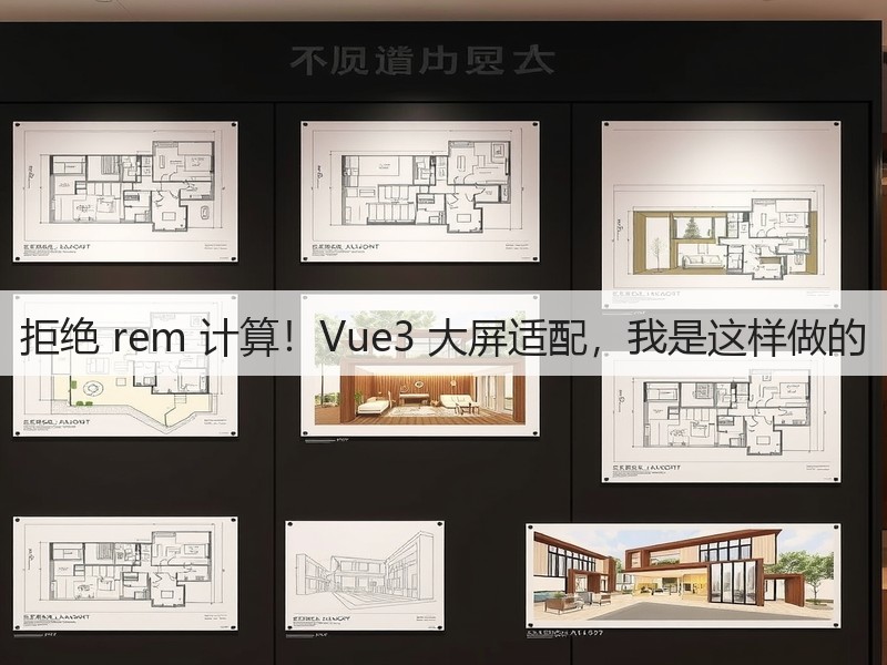 拒绝 rem 计算！Vue3 大屏适配，我是这样做的(图1)