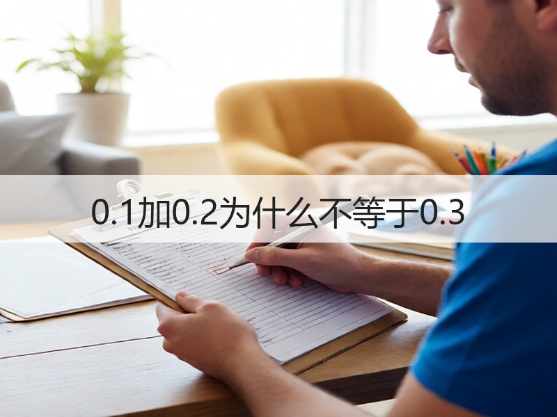 0.1加0.2为什么不等于0.3
