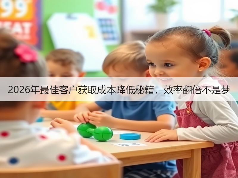 2026年最佳客户获取成本降低秘籍，效率翻倍不是梦