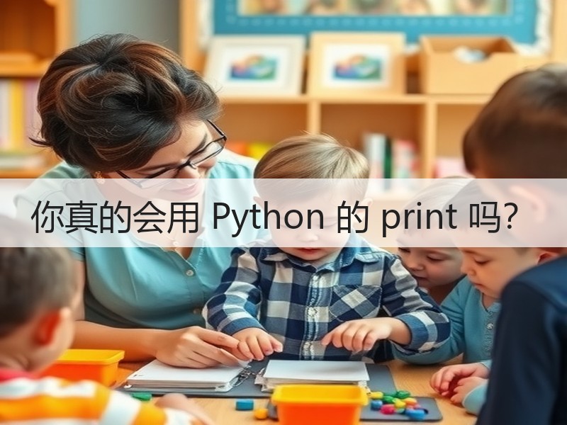 你真的会用 Python 的 print 吗？