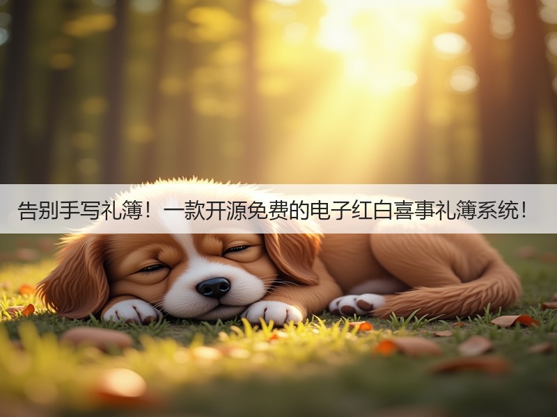 告别手写礼簿！一款开源免费的电子红白喜事礼簿系统！(图2)