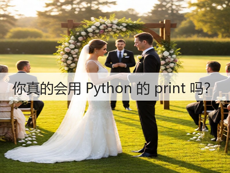 你真的会用 Python 的 print 吗？