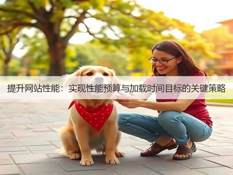 提升网站性能：实现性能预算与加载时间目标的关键策略