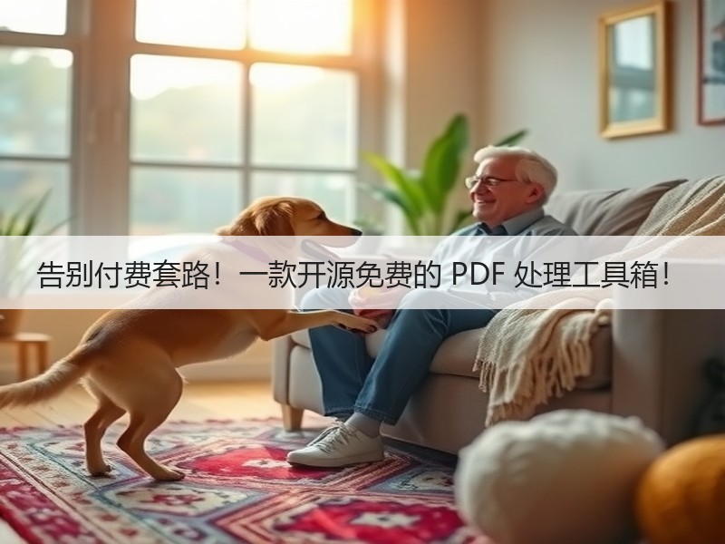 告别付费套路！一款开源免费的 PDF 处理工具箱！