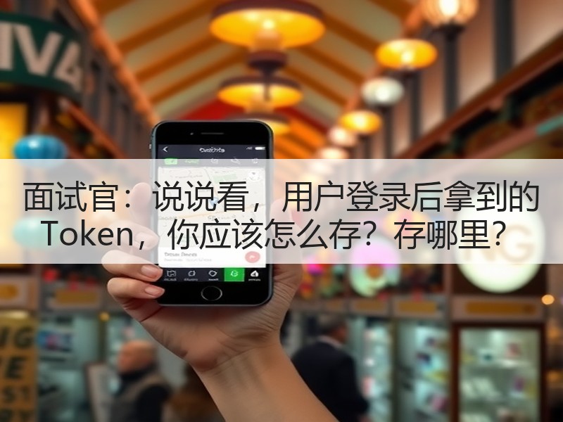面试官：说说看，用户登录后拿到的 Token，你应该怎么存？存哪里？
