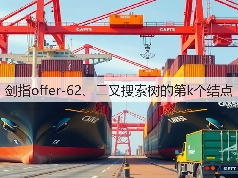 剑指offer-62、⼆叉搜索树的第k个结点(图2)