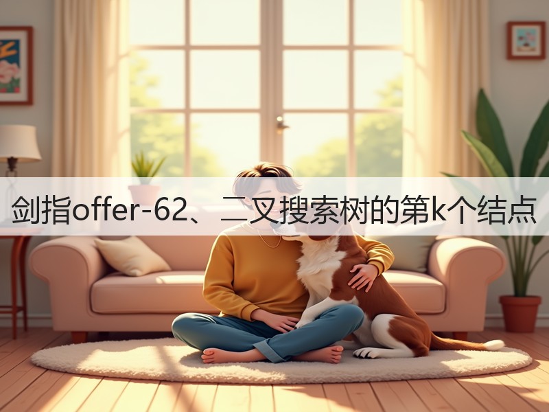 剑指offer-62、⼆叉搜索树的第k个结点(图1)