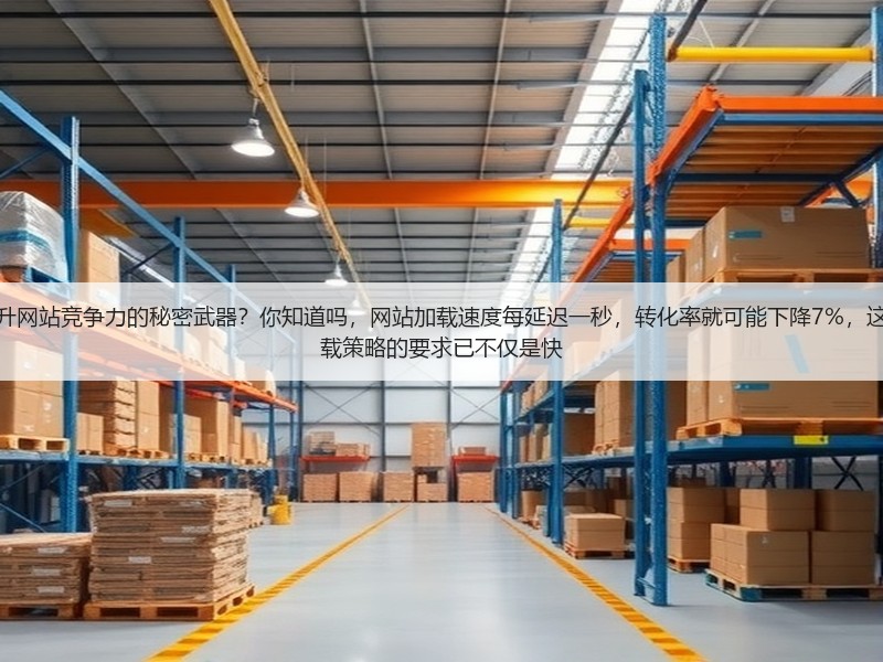 为什么页面速度优化计划成为提升网站竞争力的秘密武器?你知道吗,网站加载速度每延迟一秒,转化率就可能下降7%,这是不争的事实。现在,用户对加载策略的要求已不仅是快(图3) 为什么页面速度优化计划成为提升网站竞争力的秘密武器?你知道吗,网站加载速度每延迟一秒,转化率就可能下降7%,这是不争的事实。现在,用户对加载策略的要求已不仅是快(图3)