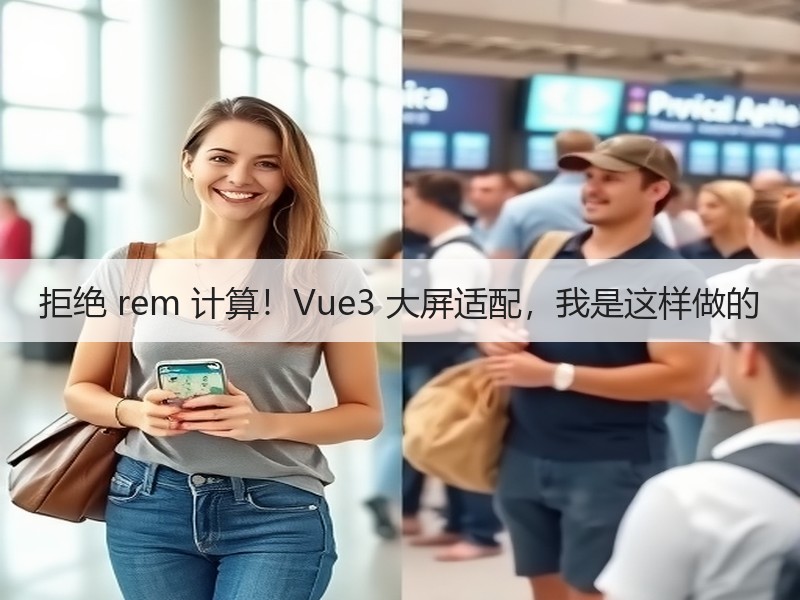 拒绝 rem 计算！Vue3 大屏适配，我是这样做的