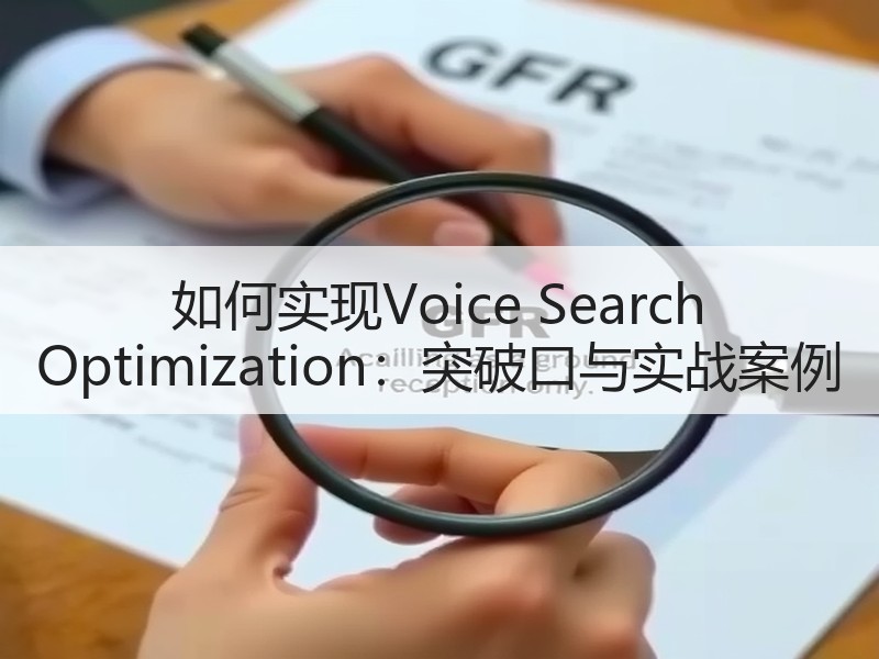 如何实现Voice Search Optimization：突破口与实战案例