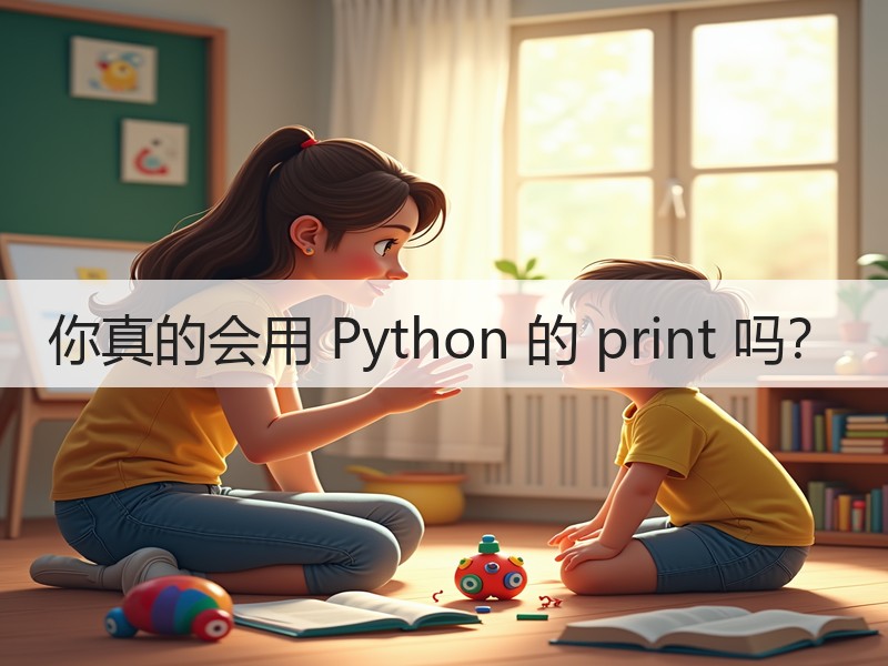 你真的会用 Python 的 print 吗？