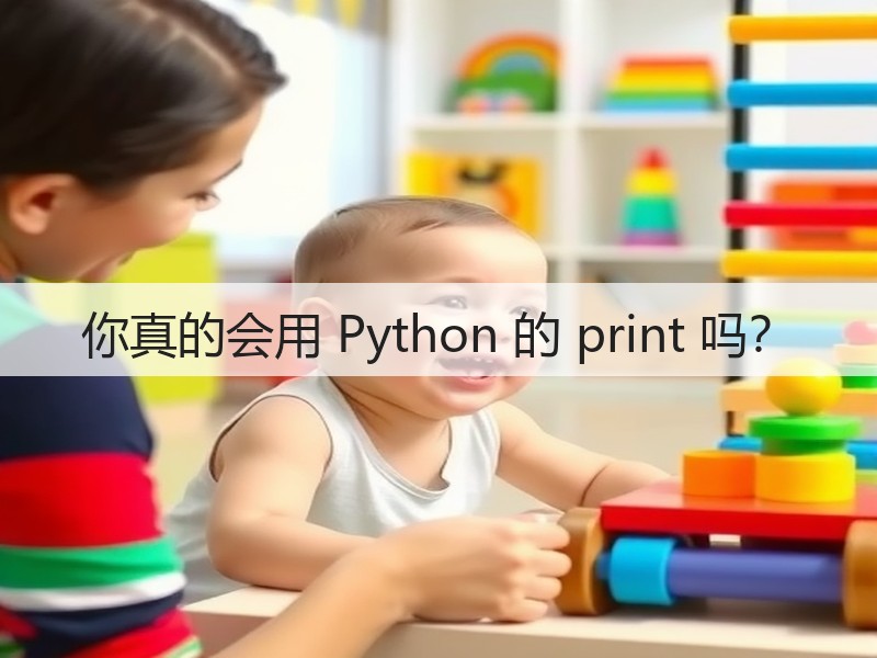 你真的会用 Python 的 print 吗？(图1)
