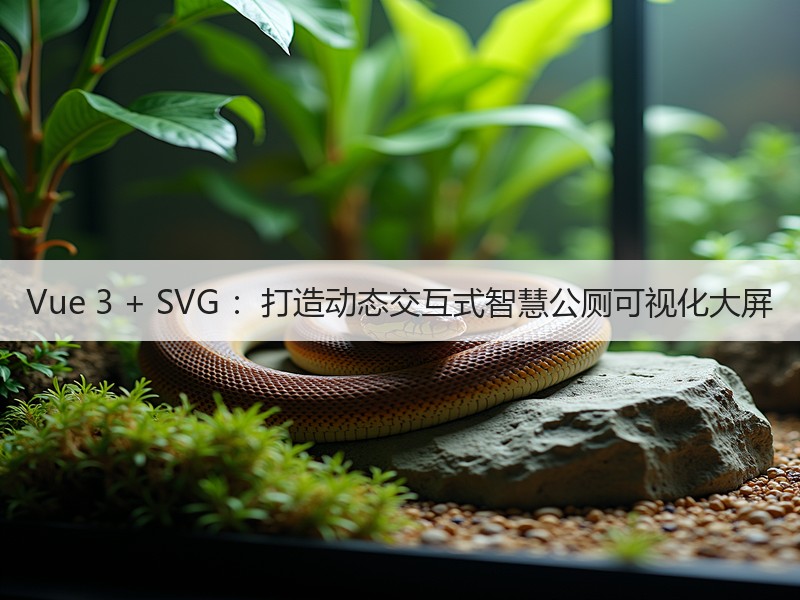 Vue 3 + SVG ：打造动态交互式智慧公厕可视化大屏