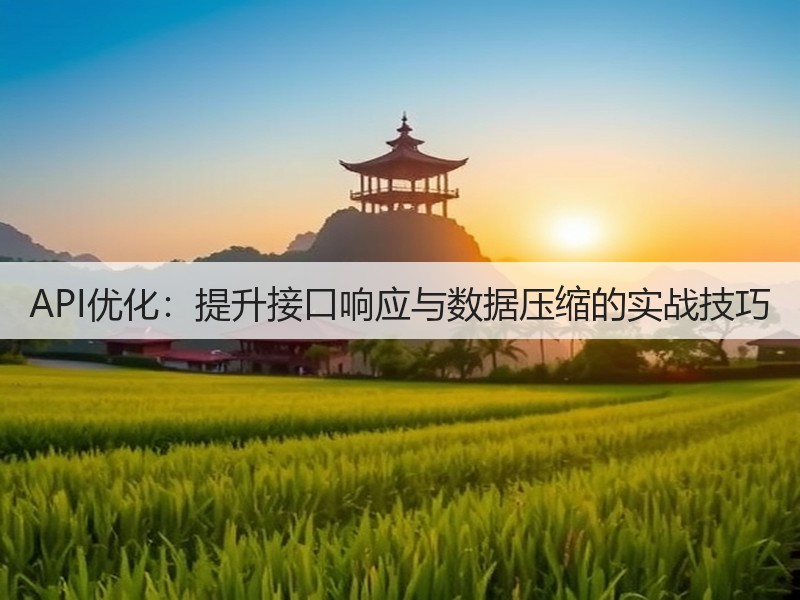 API优化:提升接口响应与数据压缩的实战技巧(图2) API优化:提升接口响应与数据压缩的实战技巧(图2)