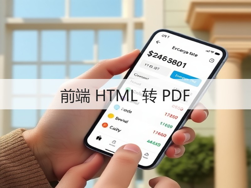 前端 HTML 转 PDF
