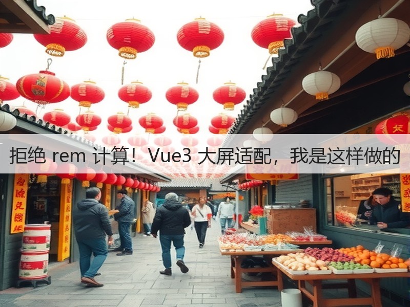 拒绝 rem 计算！Vue3 大屏适配，我是这样做的(图1)