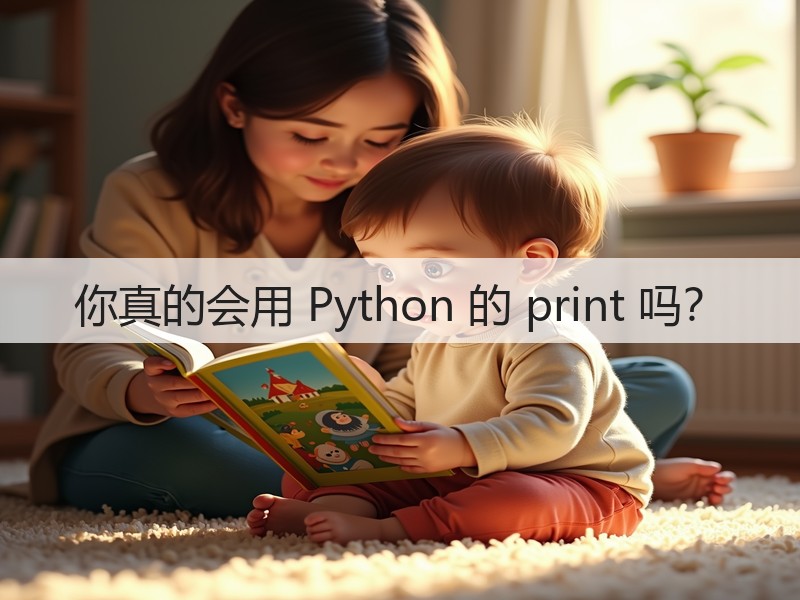你真的会用 Python 的 print 吗？(图1)